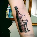 Фото татуировки с вином 02.07.2020 №012 -wine tattoo- tatufoto.com