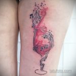 Фото татуировки с вином 02.07.2020 №016 -wine tattoo- tatufoto.com