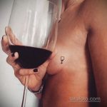 Фото татуировки с вином 02.07.2020 №039 -wine tattoo- tatufoto.com