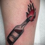 Фото татуировки с вином 02.07.2020 №052 -wine tattoo- tatufoto.com