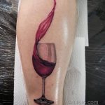Фото татуировки с вином 02.07.2020 №053 -wine tattoo- tatufoto.com
