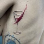 Фото татуировки с вином 02.07.2020 №054 -wine tattoo- tatufoto.com