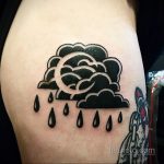 Фото татуировки с дождем 18.07.2020 №002 -rain tattoo- tatufoto.com