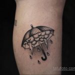 Фото татуировки с дождем 18.07.2020 №007 -rain tattoo- tatufoto.com