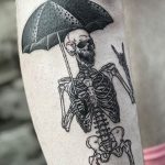 Фото татуировки с дождем 18.07.2020 №017 -rain tattoo- tatufoto.com