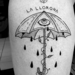 Фото татуировки с дождем 18.07.2020 №021 -rain tattoo- tatufoto.com