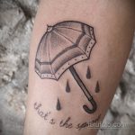 Фото татуировки с дождем 18.07.2020 №023 -rain tattoo- tatufoto.com