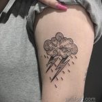 Фото татуировки с дождем 18.07.2020 №038 -rain tattoo- tatufoto.com