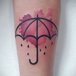 Фото татуировки с дождем 18.07.2020 №043 -rain tattoo- tatufoto.com