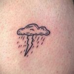 Фото татуировки с дождем 18.07.2020 №044 -rain tattoo- tatufoto.com