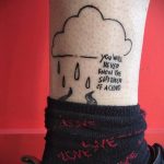 Фото татуировки с дождем 18.07.2020 №049 -rain tattoo- tatufoto.com