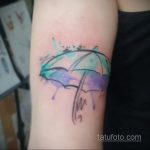 Фото татуировки с дождем 18.07.2020 №055 -rain tattoo- tatufoto.com