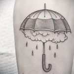 Фото татуировки с дождем 18.07.2020 №059 -rain tattoo- tatufoto.com