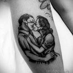 Фото татуировки с поцелуем 06.07.2020 №036 -kiss tattoo- tatufoto.com