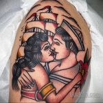 Фото татуировки с поцелуем 06.07.2020 №053 -kiss tattoo- tatufoto.com