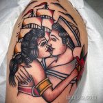 Фото татуировки с поцелуем 06.07.2020 №086 -kiss tattoo- tatufoto.com