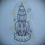 Фото татуировки с ракетой 08.07.2020 №009 -rocket tattoo- tatufoto.com