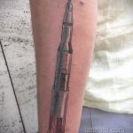 Фото татуировки с ракетой 08.07.2020 №011 -rocket tattoo- tatufoto.com