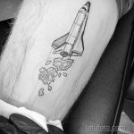 Фото татуировки с ракетой 08.07.2020 №015 -rocket tattoo- tatufoto.com