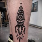 Фото татуировки с ракетой 08.07.2020 №016 -rocket tattoo- tatufoto.com