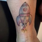 Фото татуировки с ракетой 08.07.2020 №017 -rocket tattoo- tatufoto.com