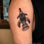 Фото татуировки с ракетой 08.07.2020 №018 -rocket tattoo- tatufoto.com