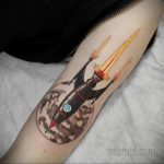 Фото татуировки с ракетой 08.07.2020 №026 -rocket tattoo- tatufoto.com