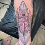 Фото татуировки с ракетой 08.07.2020 №036 -rocket tattoo- tatufoto.com