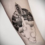 Фото татуировки с ракетой 08.07.2020 №051 -rocket tattoo- tatufoto.com