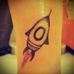 Фото татуировки с ракетой 08.07.2020 №056 -rocket tattoo- tatufoto.com