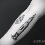 Фото татуировки с ракетой 08.07.2020 №058 -rocket tattoo- tatufoto.com