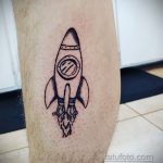 Фото татуировки с ракетой 08.07.2020 №061 -rocket tattoo- tatufoto.com