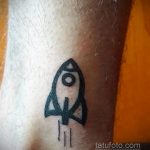 Фото татуировки с ракетой 08.07.2020 №063 -rocket tattoo- tatufoto.com