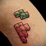 Фото татуировки с тетрисом 18.07.2020 №031 -tetris tattoo- tatufoto.com