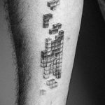 Фото татуировки с тетрисом 18.07.2020 №033 -tetris tattoo- tatufoto.com