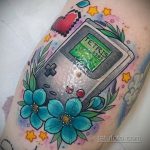 Фото татуировки с тетрисом 18.07.2020 №043 -tetris tattoo- tatufoto.com