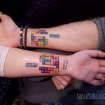 Фото татуировки с тетрисом 18.07.2020 №053 -tetris tattoo- tatufoto.com