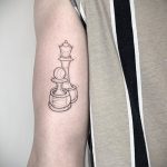 Фото татуировки с шахматами 20.07.2020 №004 -chess tattoo- tatufoto.com