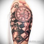 Фото татуировки с шахматами 20.07.2020 №013 -chess tattoo- tatufoto.com