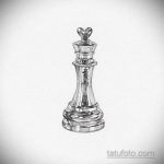 Фото татуировки с шахматами 20.07.2020 №014 -chess tattoo- tatufoto.com