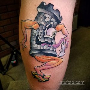 Фото татуировки с шахматами 20.07.2020 №032 -chess tattoo- tatufoto.com