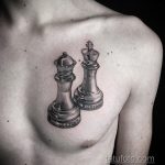 Фото татуировки с шахматами 20.07.2020 №033 -chess tattoo- tatufoto.com