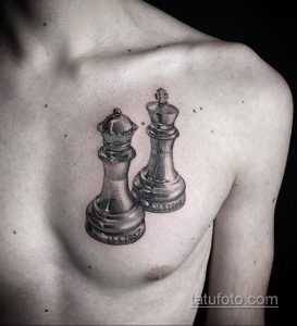 Фото татуировки с шахматами 20.07.2020 №033 -chess tattoo- tatufoto.com