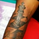 Фото татуировки с шахматами 20.07.2020 №042 -chess tattoo- tatufoto.com