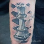 Фото татуировки с шахматами 20.07.2020 №044 -chess tattoo- tatufoto.com