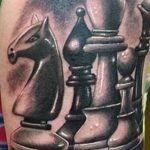 Фото татуировки с шахматами 20.07.2020 №074 -chess tattoo- tatufoto.com