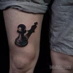 Фото татуировки с шахматами 20.07.2020 №076 -chess tattoo- tatufoto.com