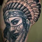 Фото тату коренных народов (индейцев) 09.08.2020 №016 -Indian tattoo- tatufoto.com