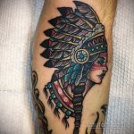 Фото тату коренных народов (индейцев) 09.08.2020 №055 -Indian tattoo- tatufoto.com