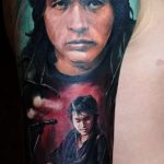 Фото тату с Виктором Цоем 15.08.2020 №005 -Viktor Tsoi tattoo- tatufoto.com